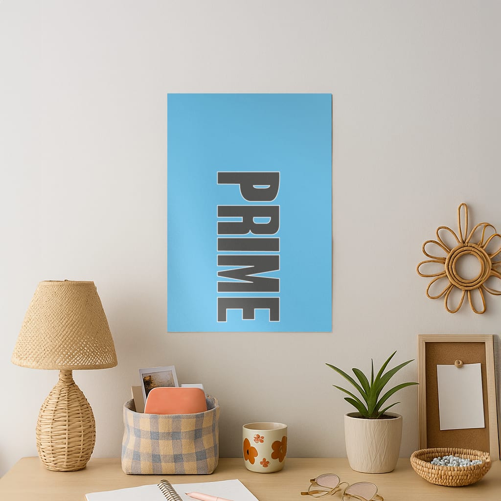 Prime - Blue Art Print