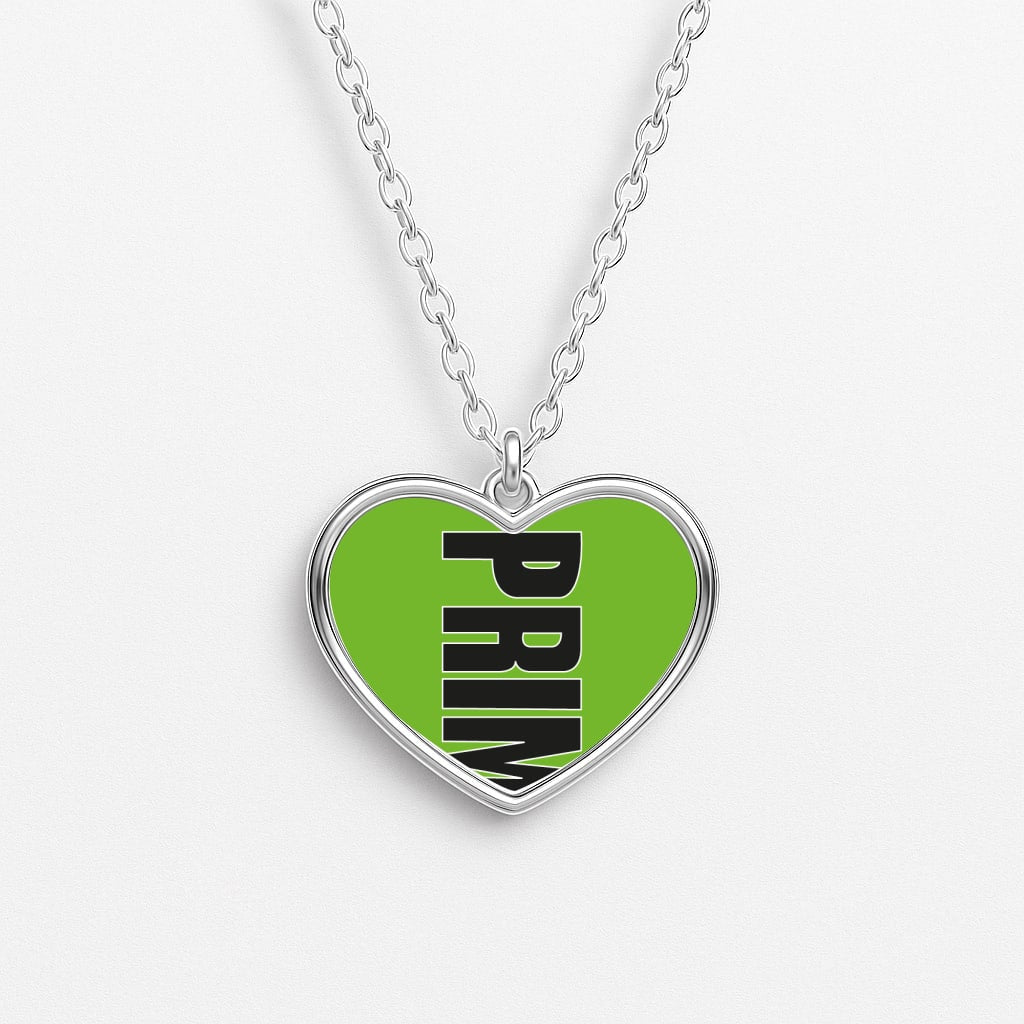 Prime - Green Heart Necklace