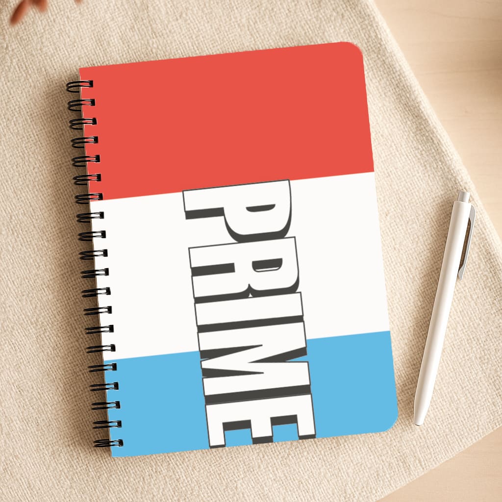 Prime - White And Red Notepad