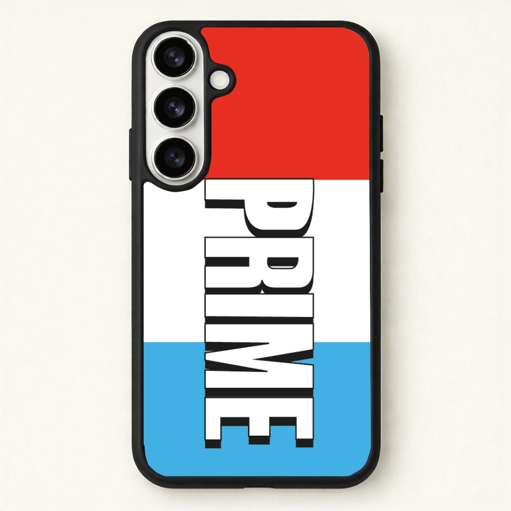 Prime - White And Red Phone Case for Galaxy S26 Plus