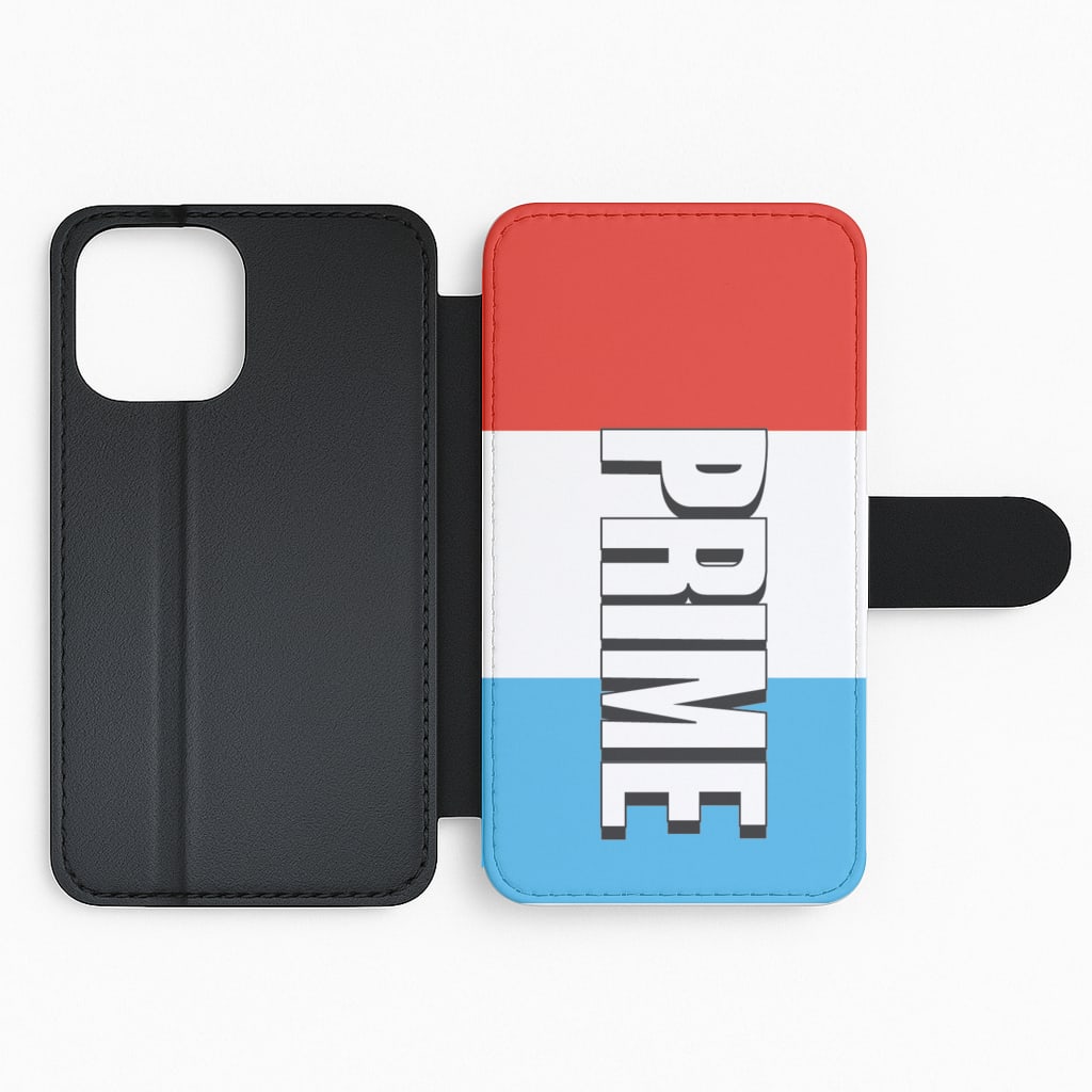 Prime - White And Red Flip Phone Case