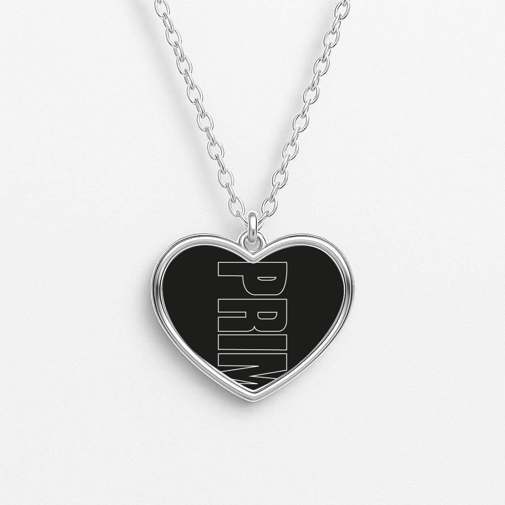 Prime - Black Heart Necklace