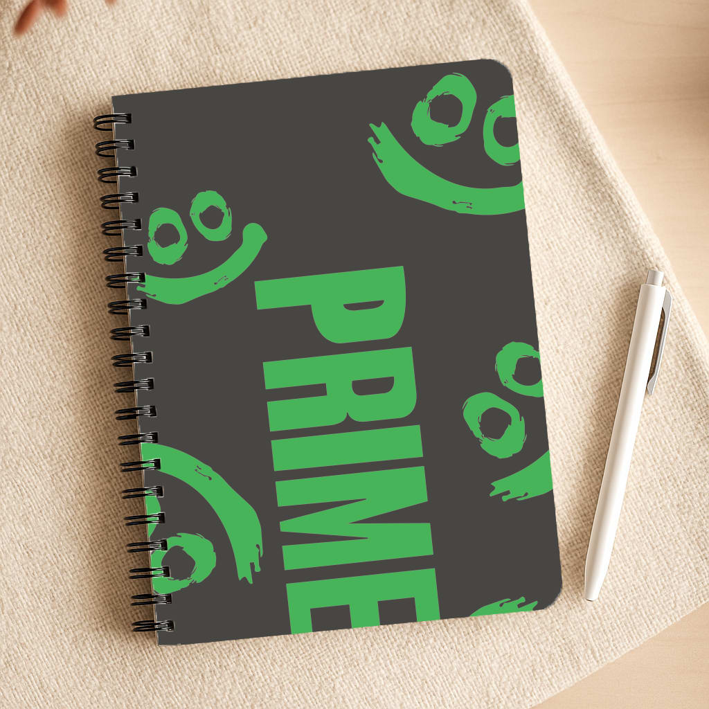 Prime - Green And Black Notepad