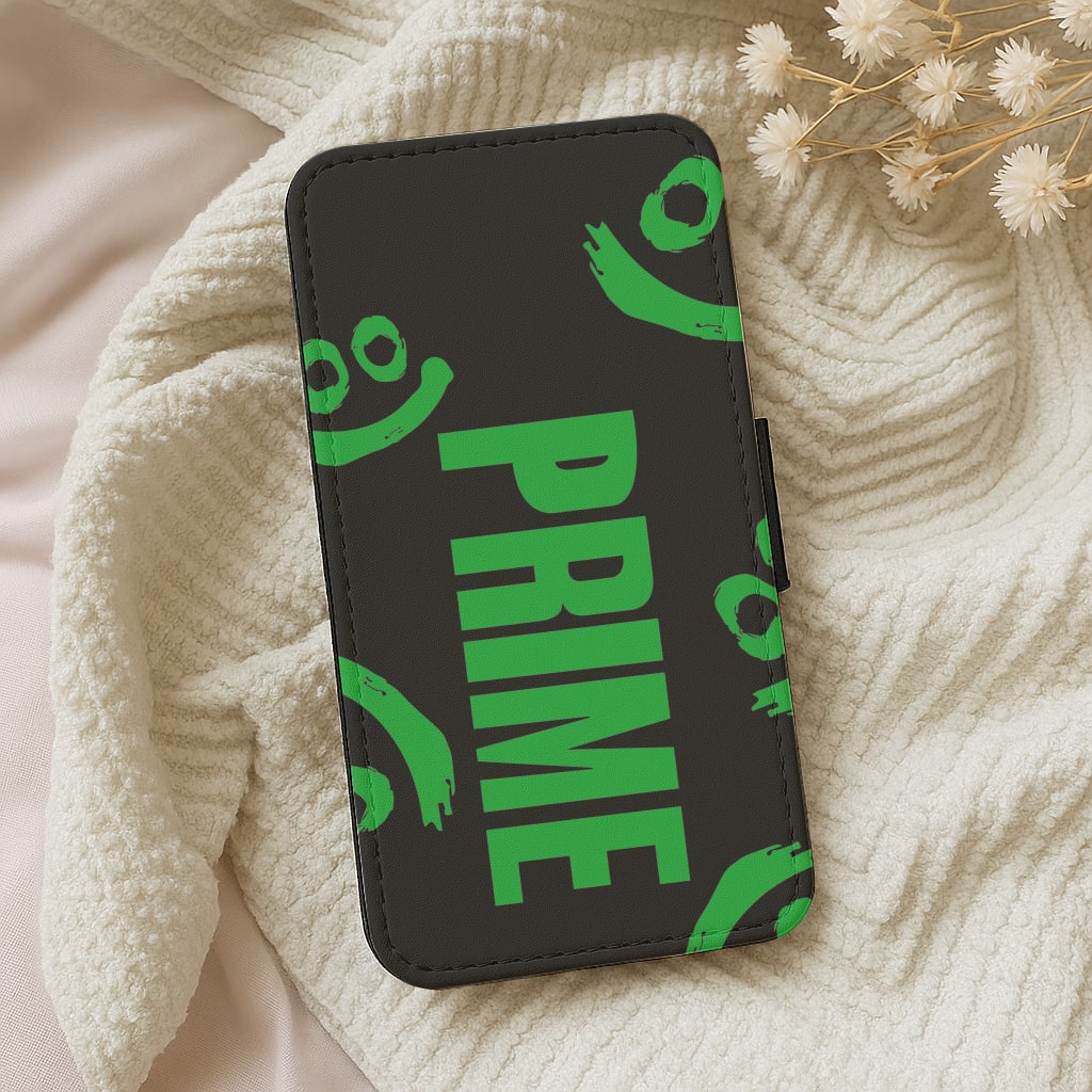 Prime - Green And Black Wallet Phone Case