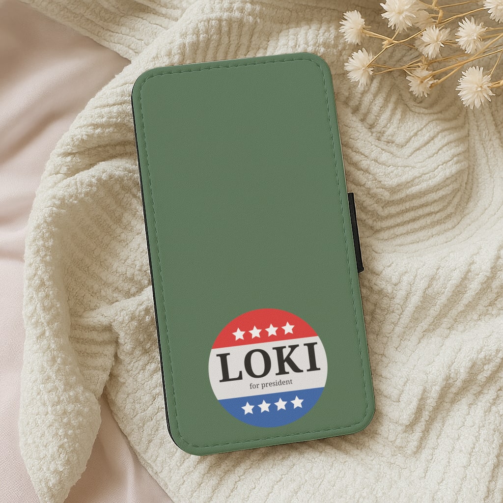 Loki For President Wallet Phone Case