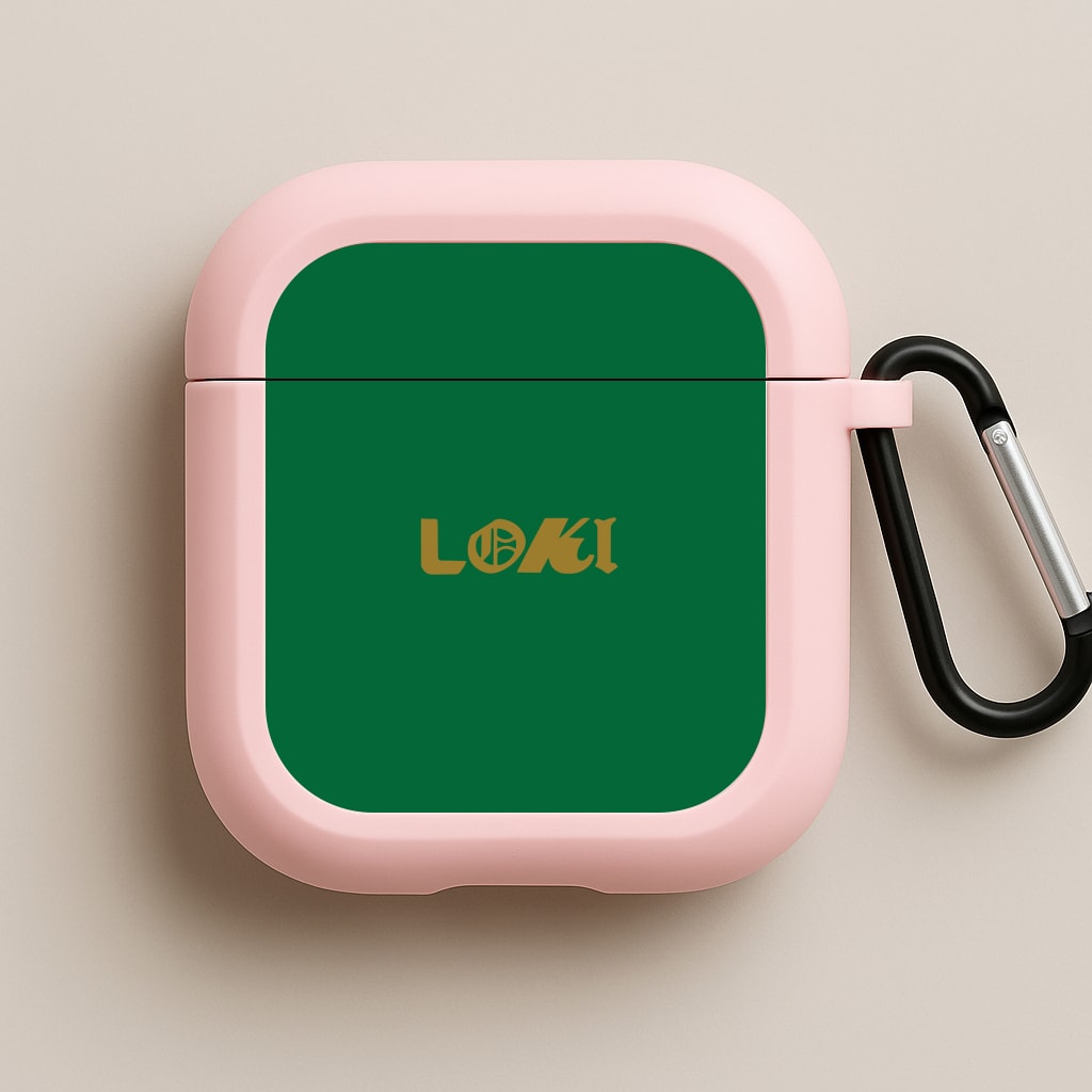 Logo Pink AirPods Case