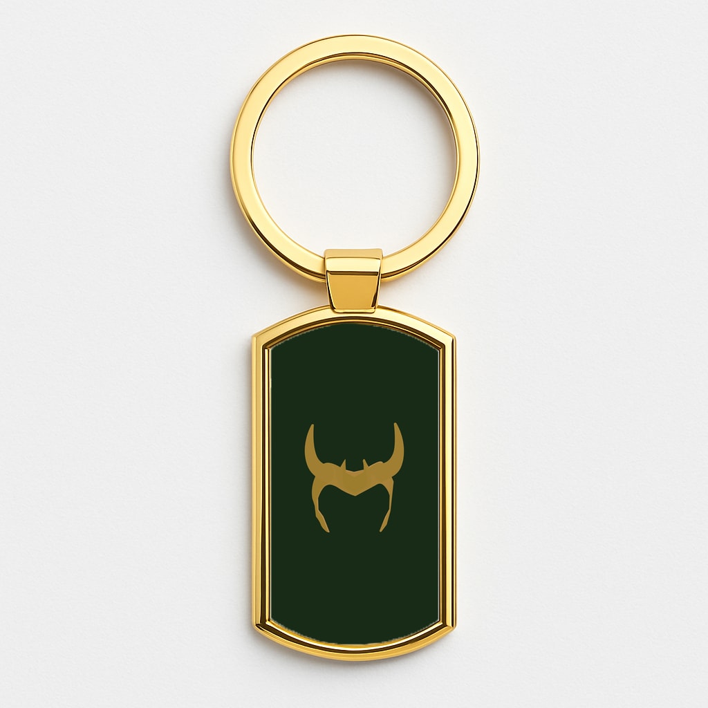 The Horned Helmet Gold Keyring