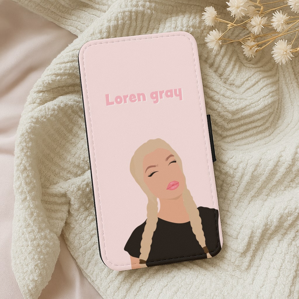 Loren Gray Cartoon Wallet Phone Case