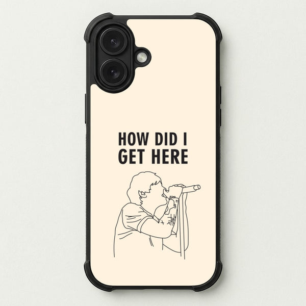 How Did I Get Here Outline Phone Case — Bumper case
