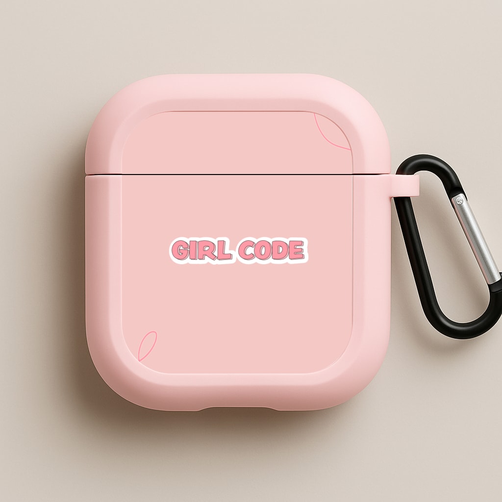 Girl Code Pink AirPods Case