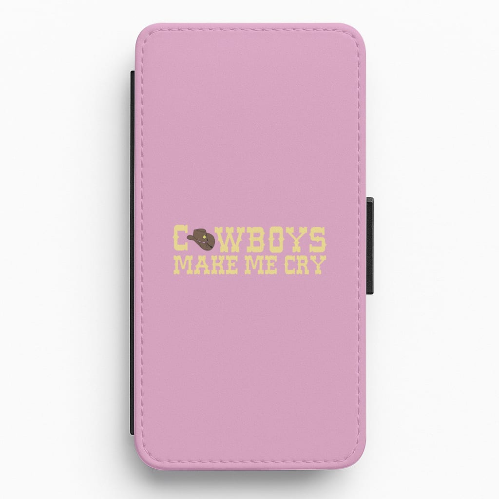 Cowboys Make Me Cry - Post Flip / Wallet Phone Case