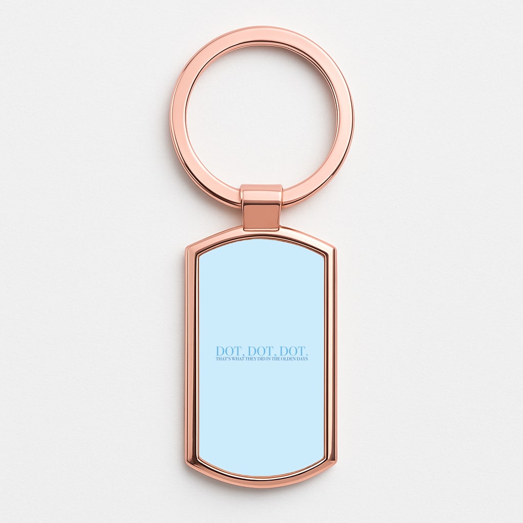 Dot, Dot, Dot Rose Gold Keyring
