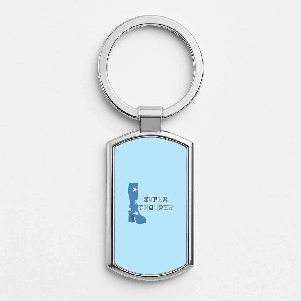 Super Trouper Silver Keyring