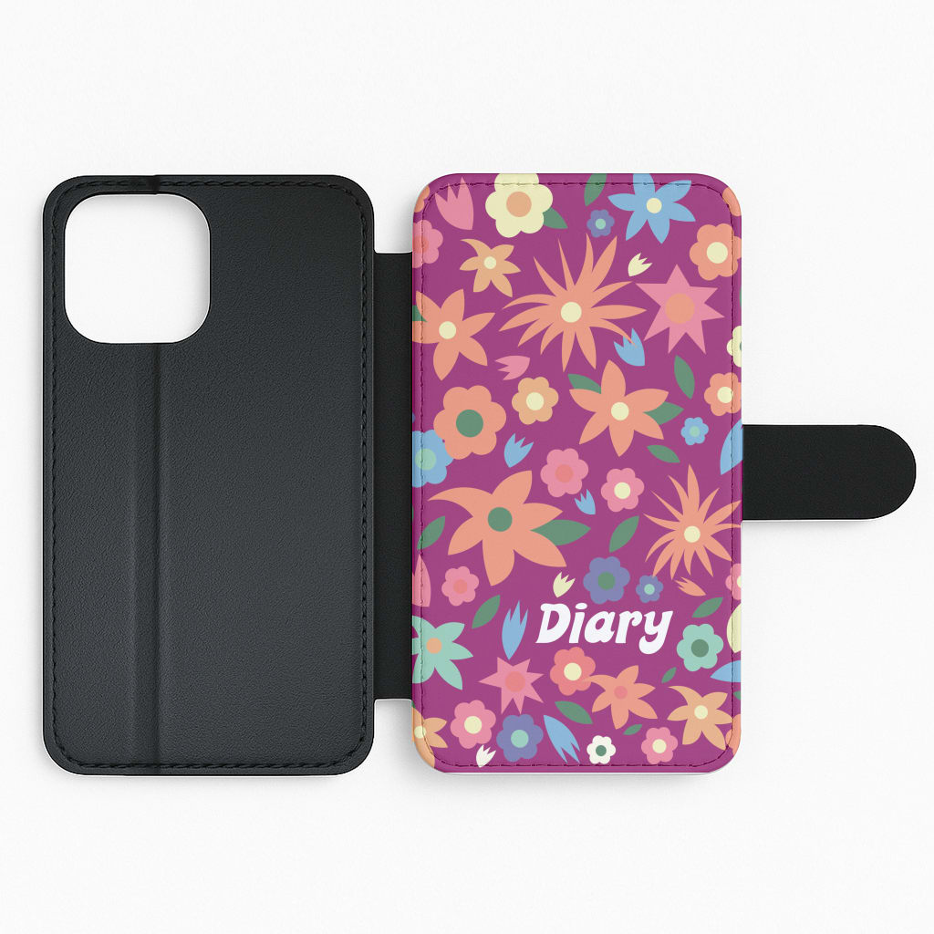 Diary Flip Phone Case