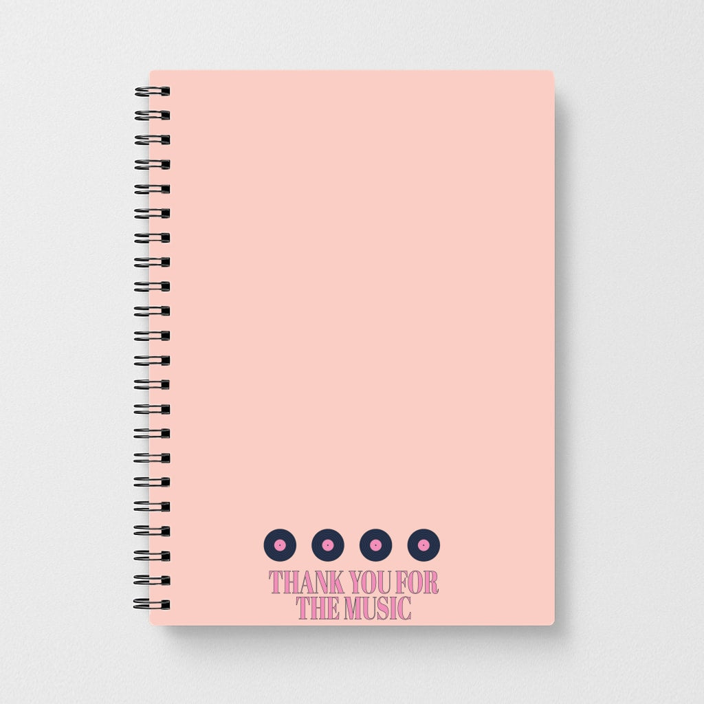 Thank You For The Music - Mamma Mia Notebook