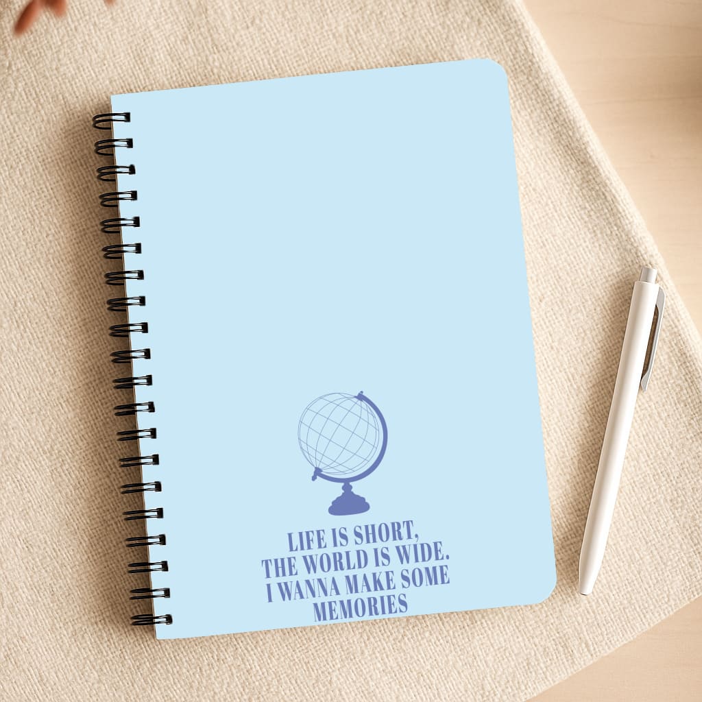 Life Is Short The World Is Wide - Mamma Mia Notepad