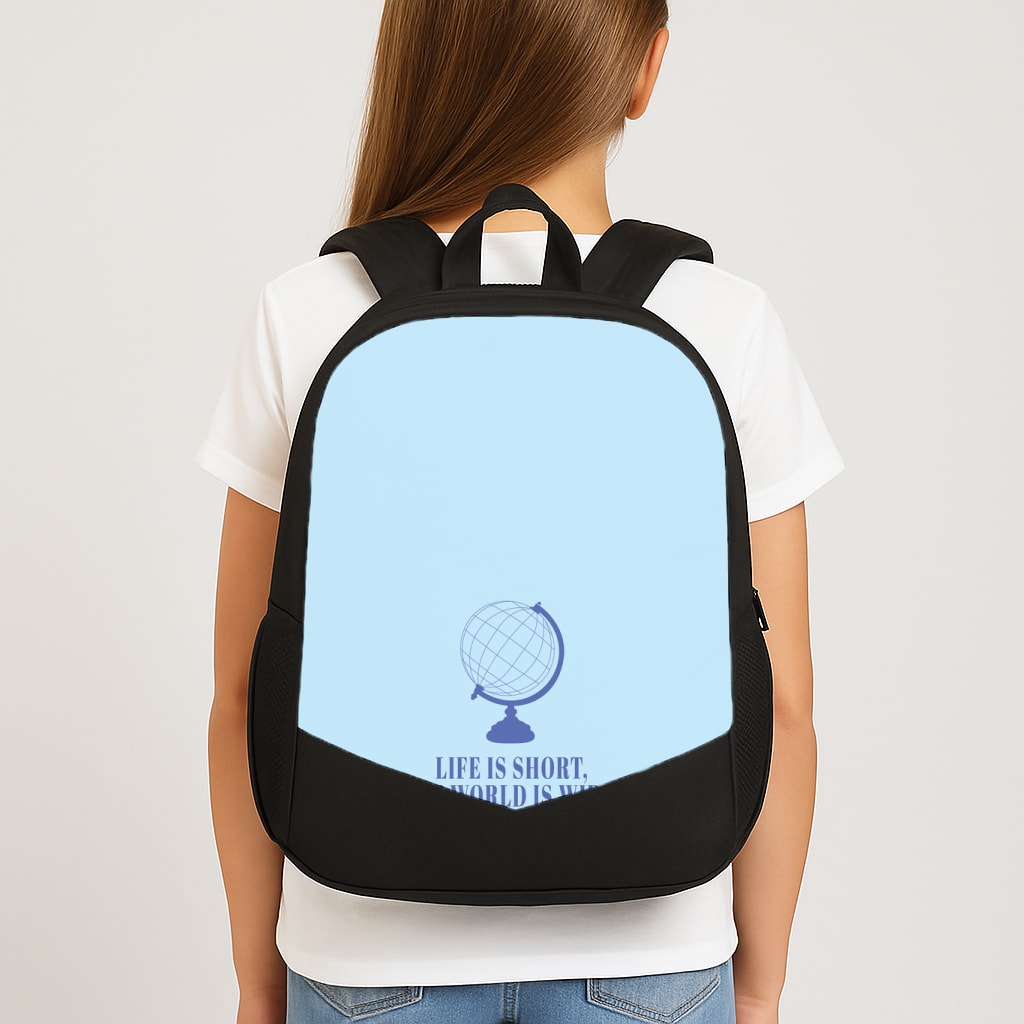 Life Is Short The World Is Wide - Mamma Mia School Bag
