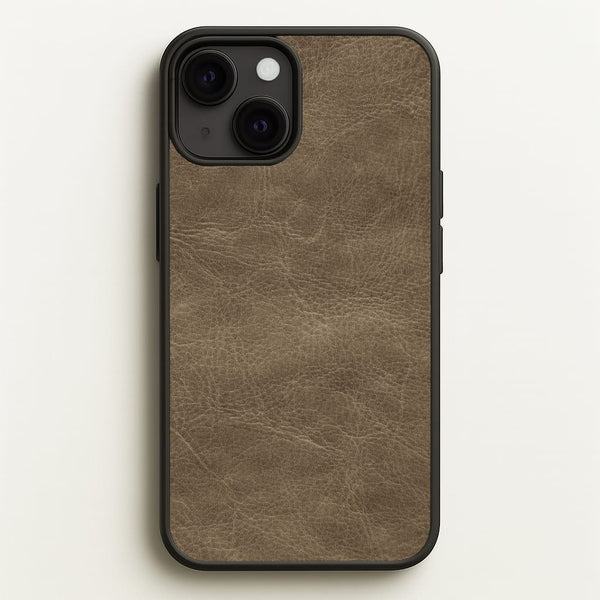 Tan Leather Phone Case - iPhone 13 Mini / Standard