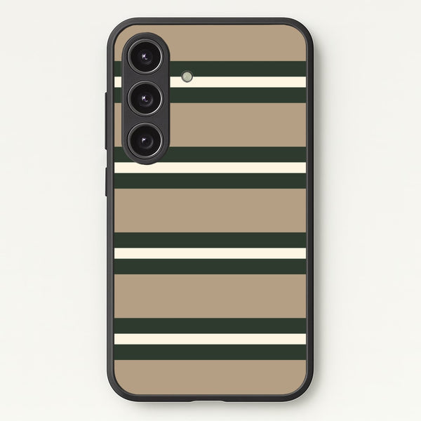 Khaki Stripes Phone Case - Galaxy S25 Plus / Standard