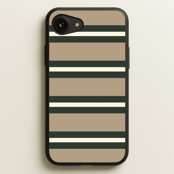 Khaki Stripes Phone Case - iPhone 16e / Standard