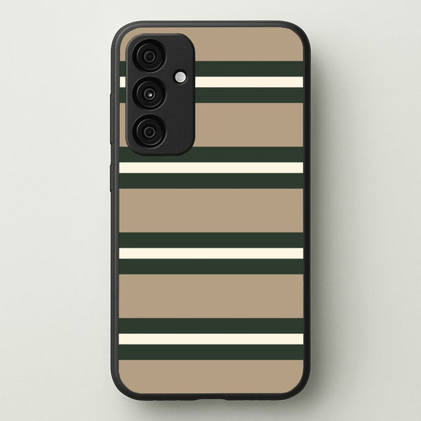 Khaki Stripes Phone Case - Galaxy A55 / Standard