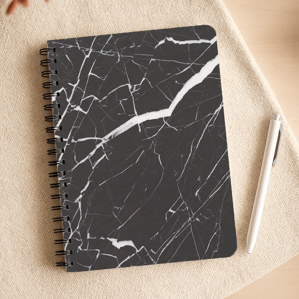 Black & White Marble Pattern Notepad