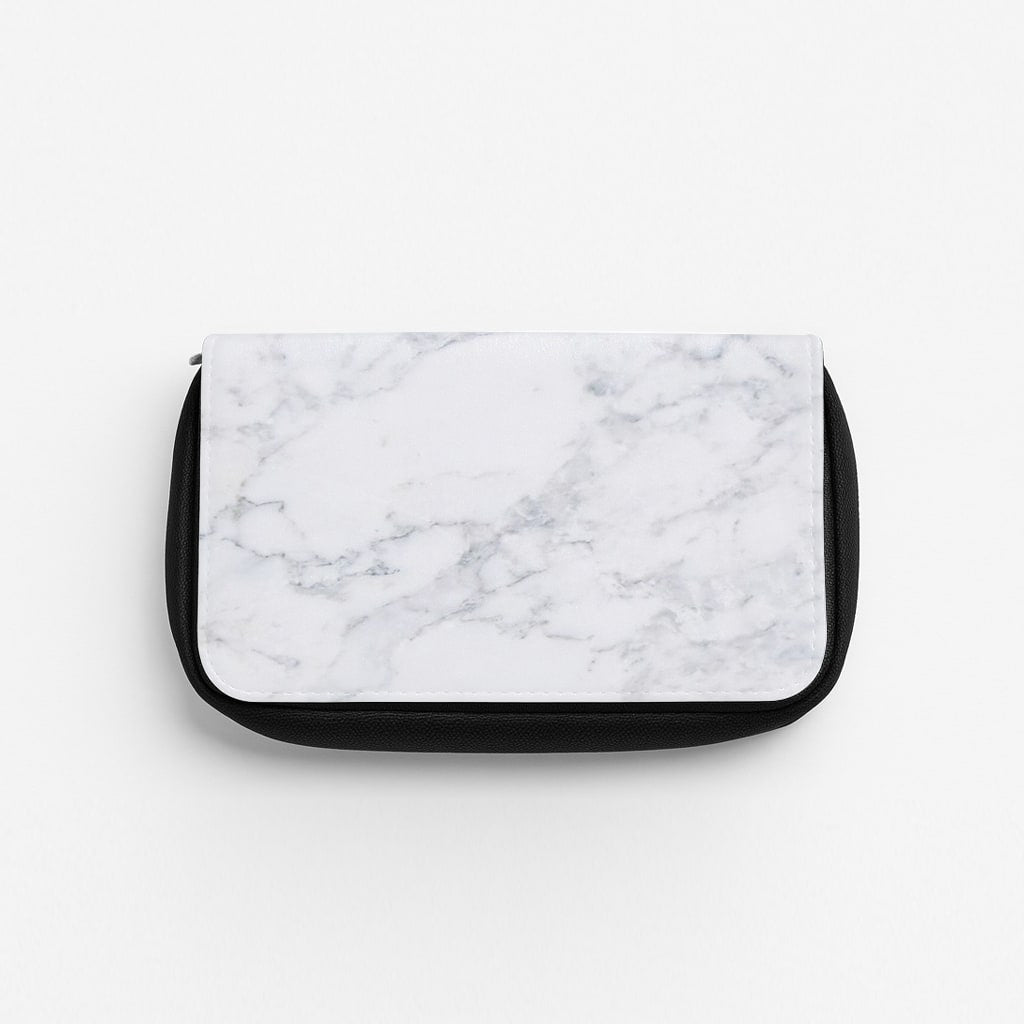 White Marble Pattern Pencil Case