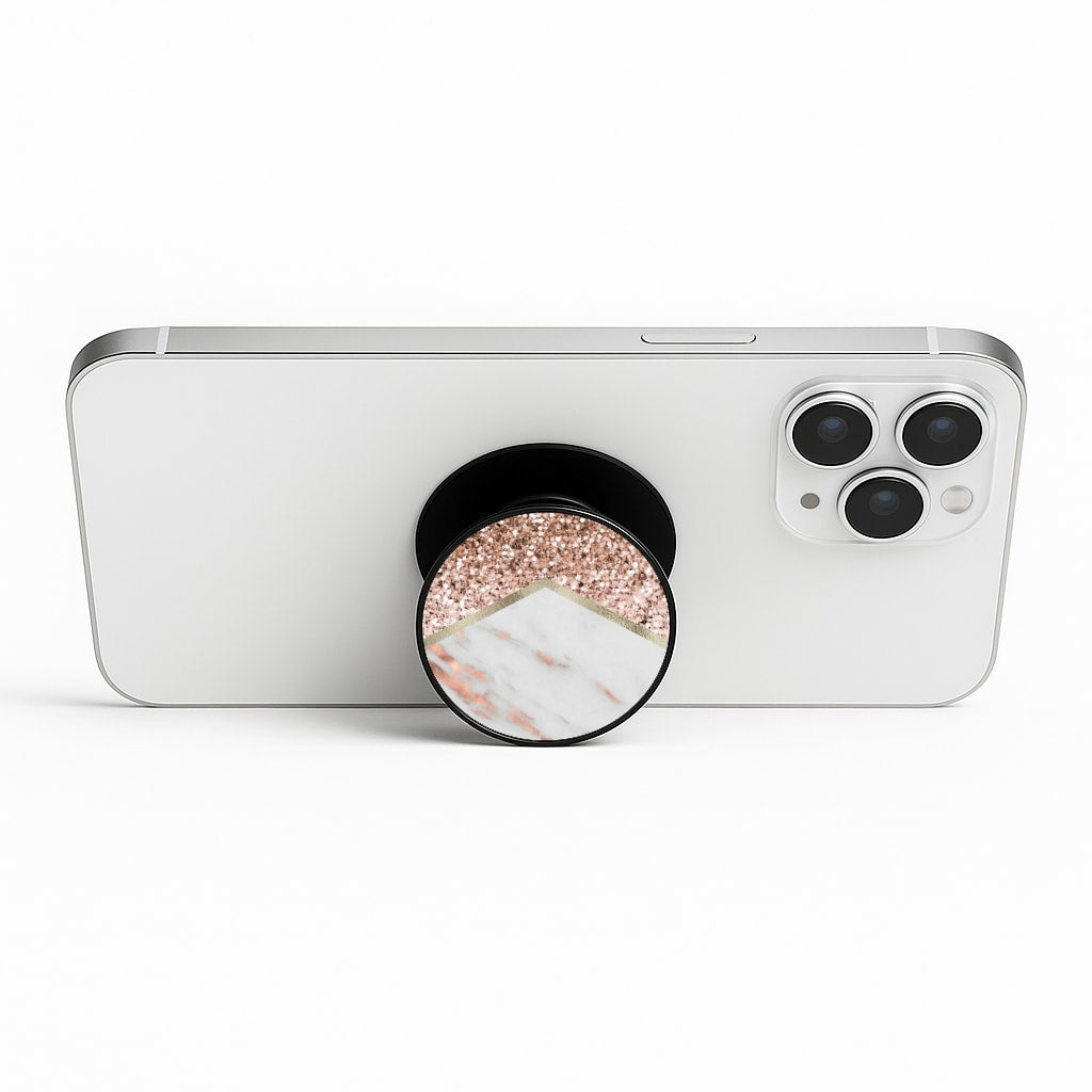 Rose Gold Marble & Glitter FunGrip