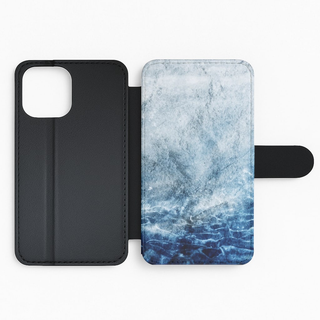 Sea Blue Marble Flip Phone Case
