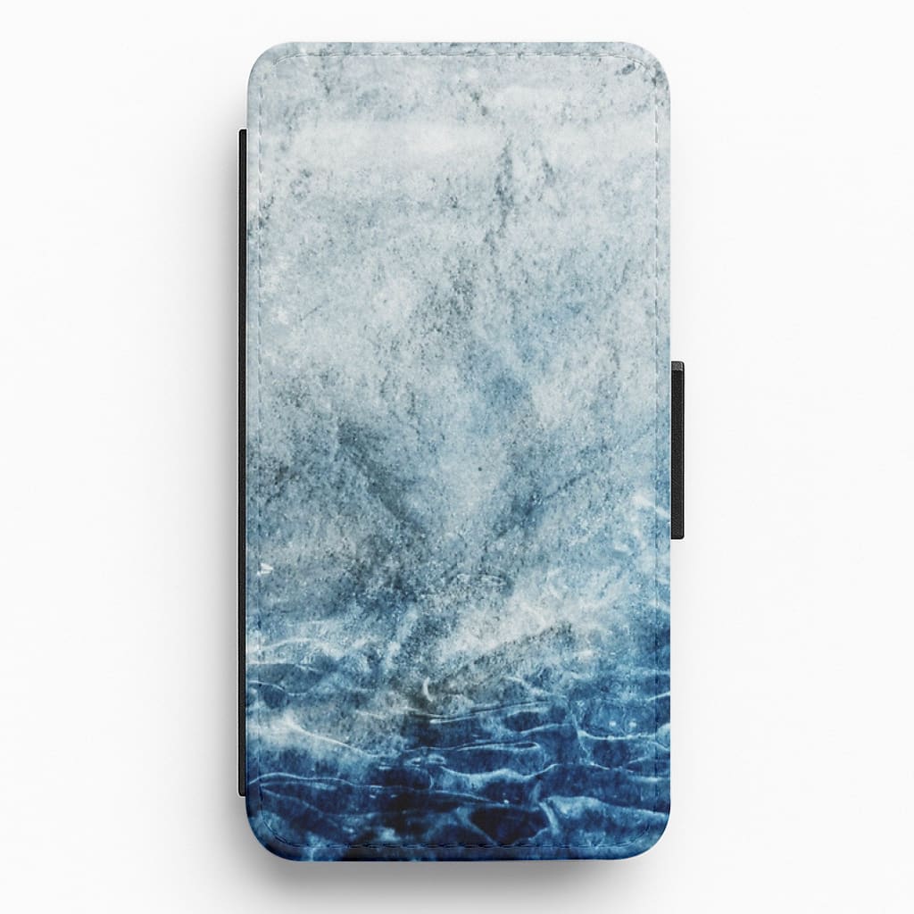 Sea Blue Marble Flip / Wallet Phone Case