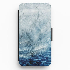 Sea Blue Marble Flip / Wallet Phone Case