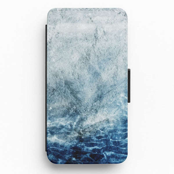 Sea Blue Marble Flip / Wallet Phone Case