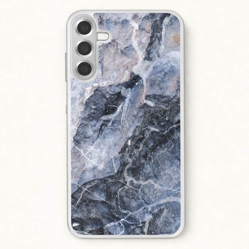 Grey and White Marble Phone Case for Galaxy A37