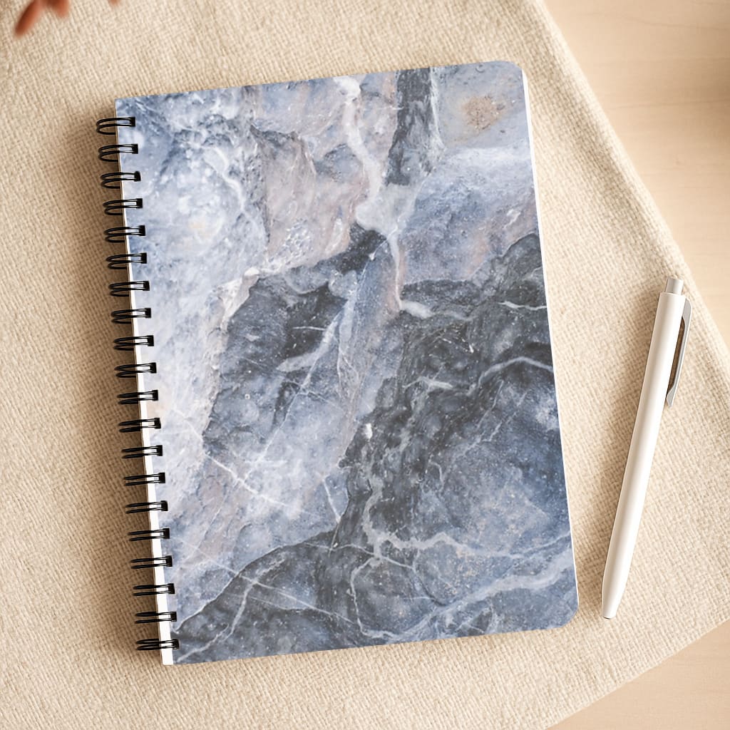 Grey and White Marble Notepad