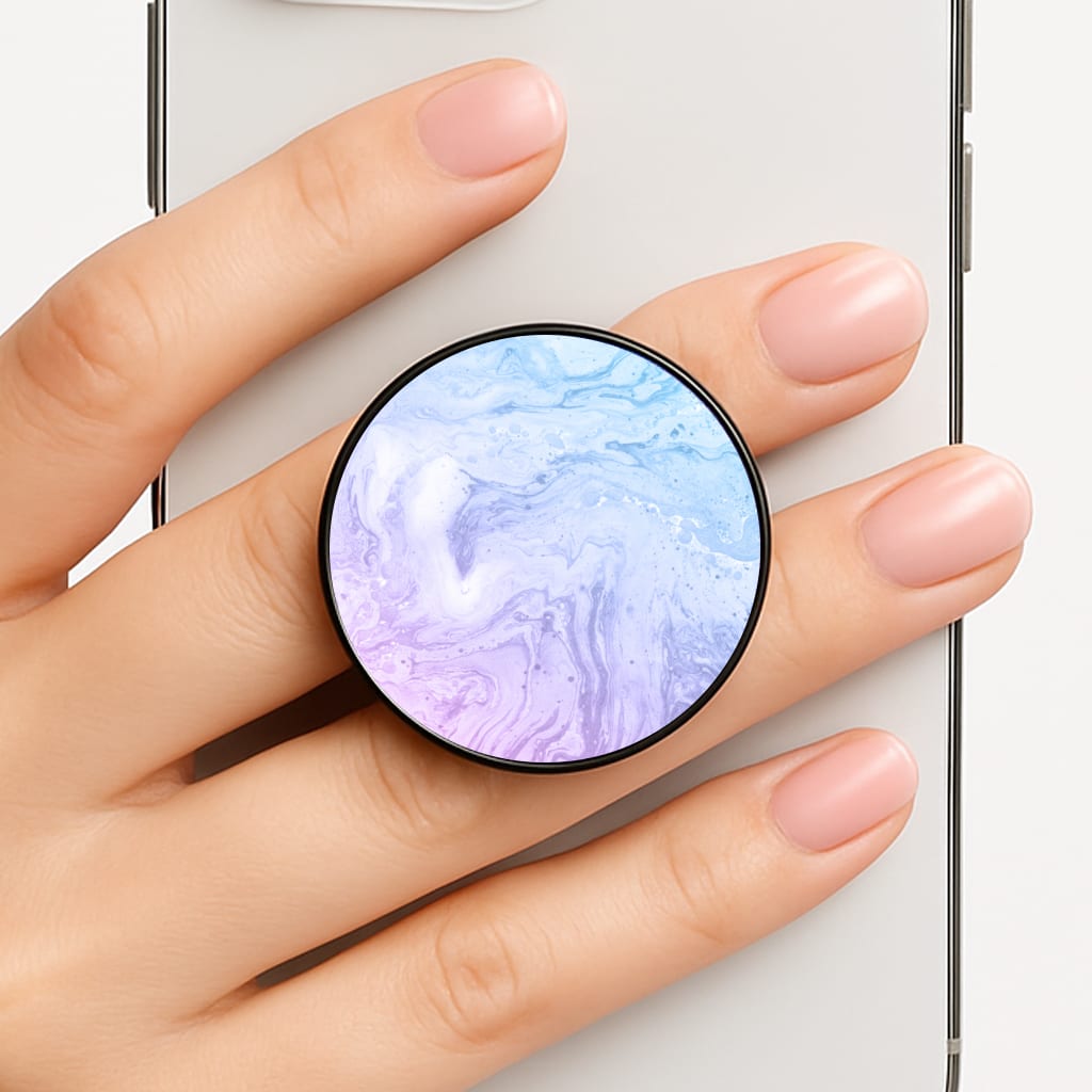 Purple Marble Phone Grip