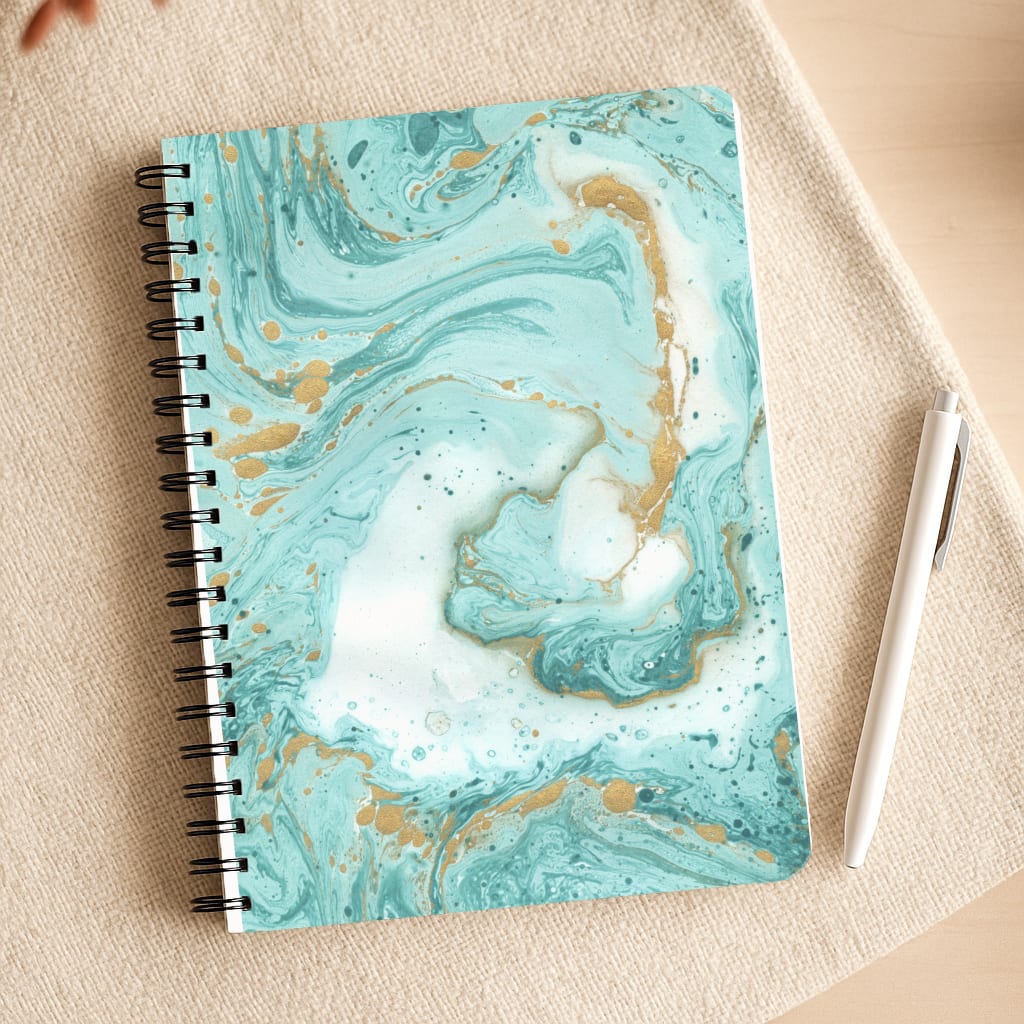 Green Marble Notepad