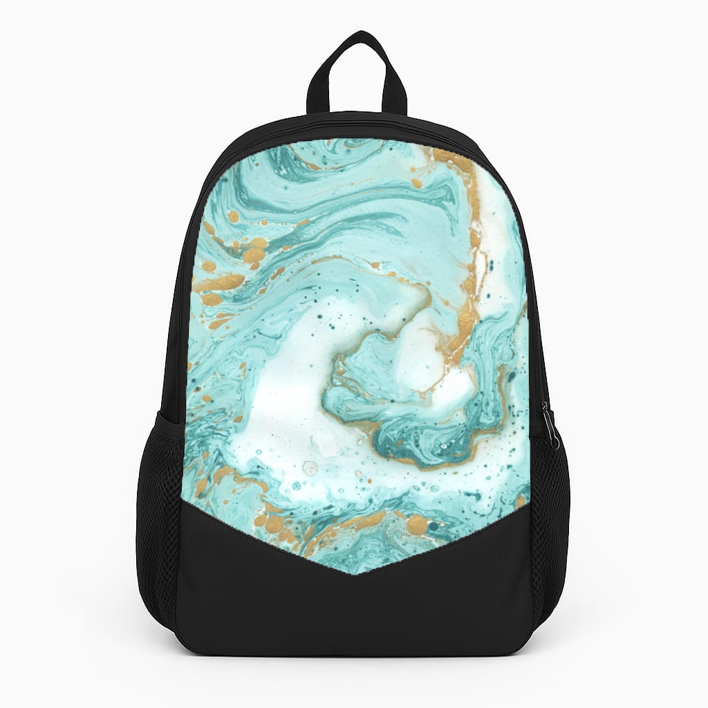 Green Marble Large Backpack