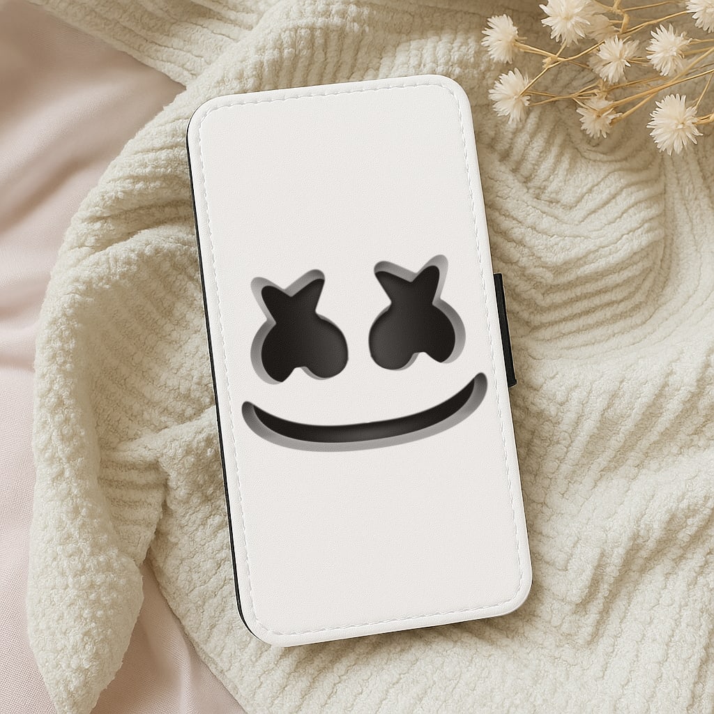 White Helmet DJ Helmet Wallet Phone Case