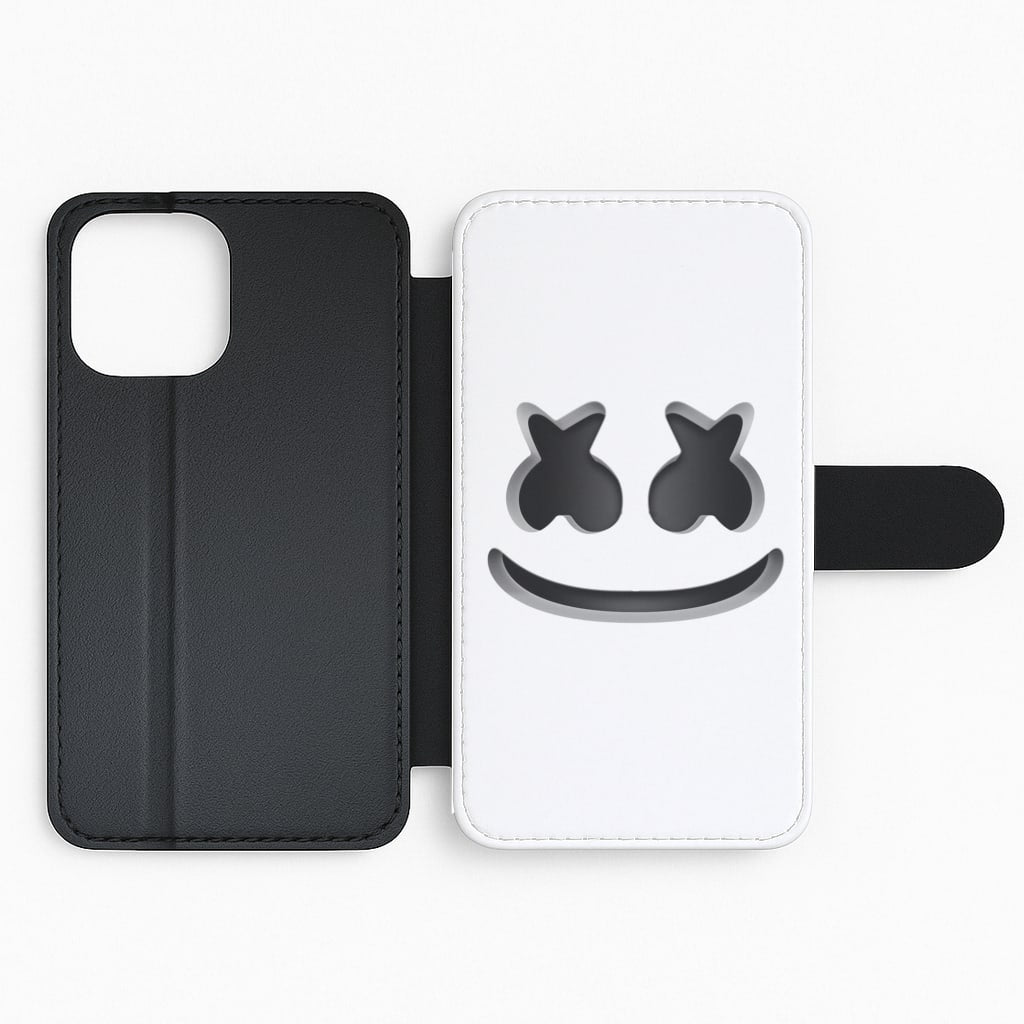 White Helmet DJ Helmet Flip Phone Case