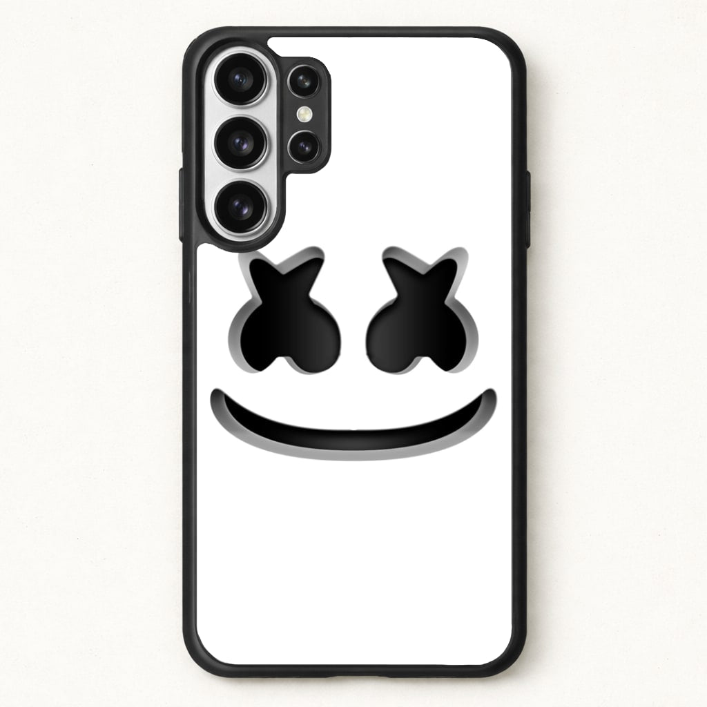 White Helmet DJ Helmet Phone Case for Galaxy S26 Ultra