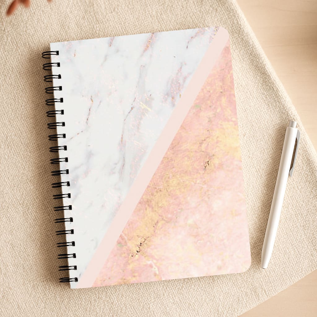 Marble and Rose Gold Notepad