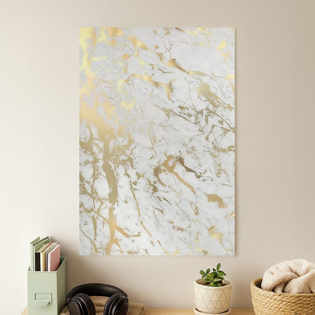 Gold Marble Splatter Poster