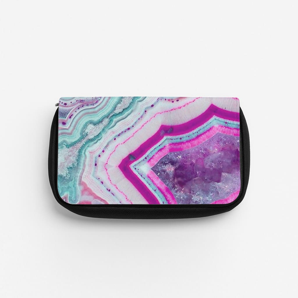 Purple Geode Pattern Pencil Case