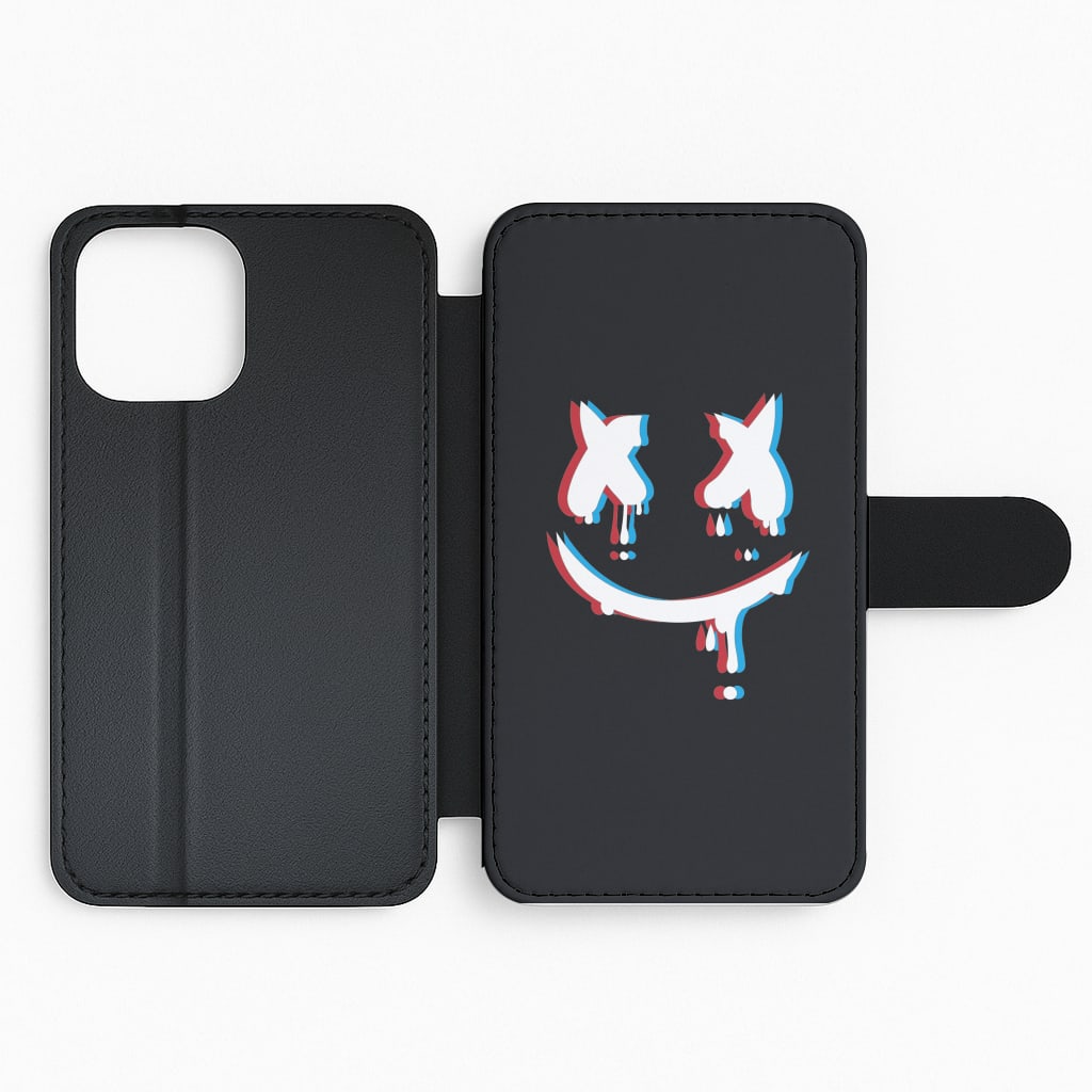 Blue Blur - White Helmet DJ Flip Phone Case