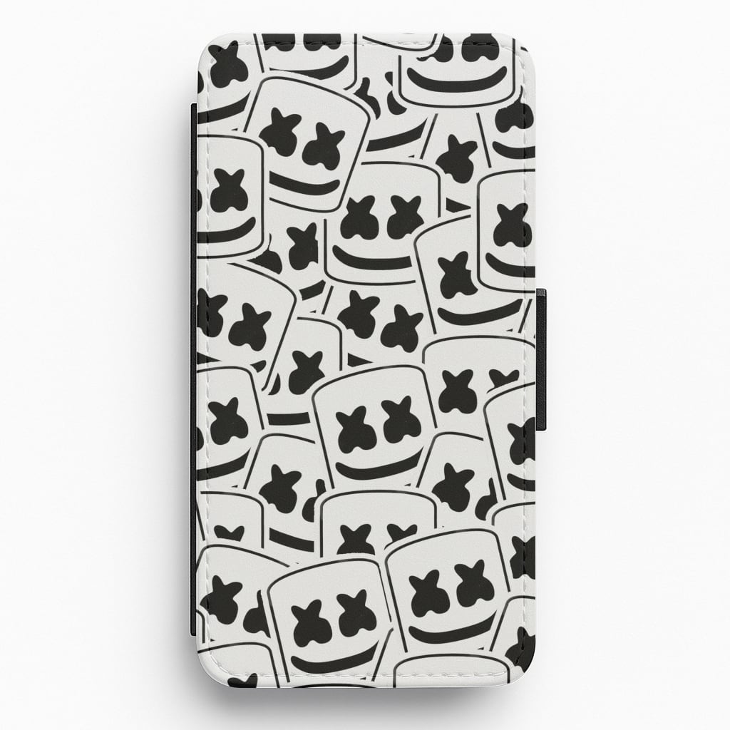 Collage - White Helmet DJ Flip / Wallet Phone Case