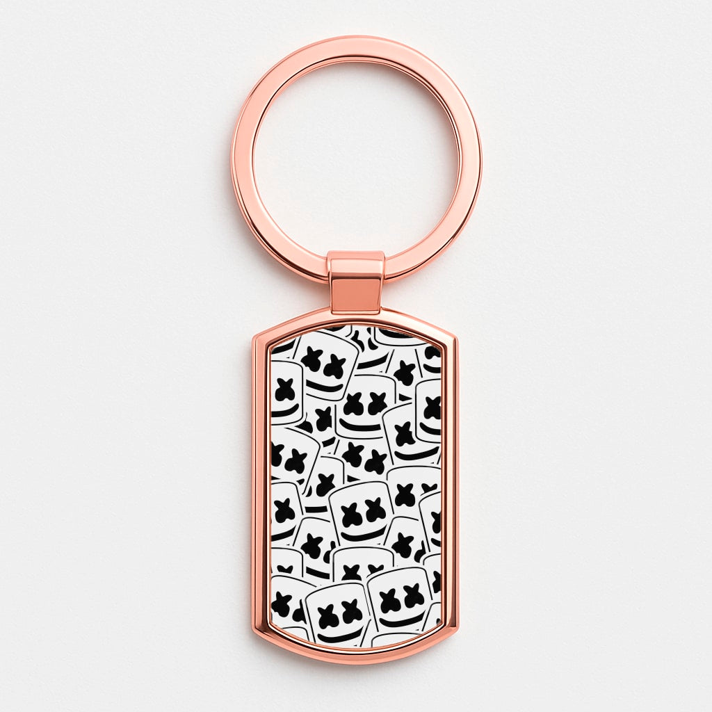 Collage - White Helmet DJ Luxury Keyring