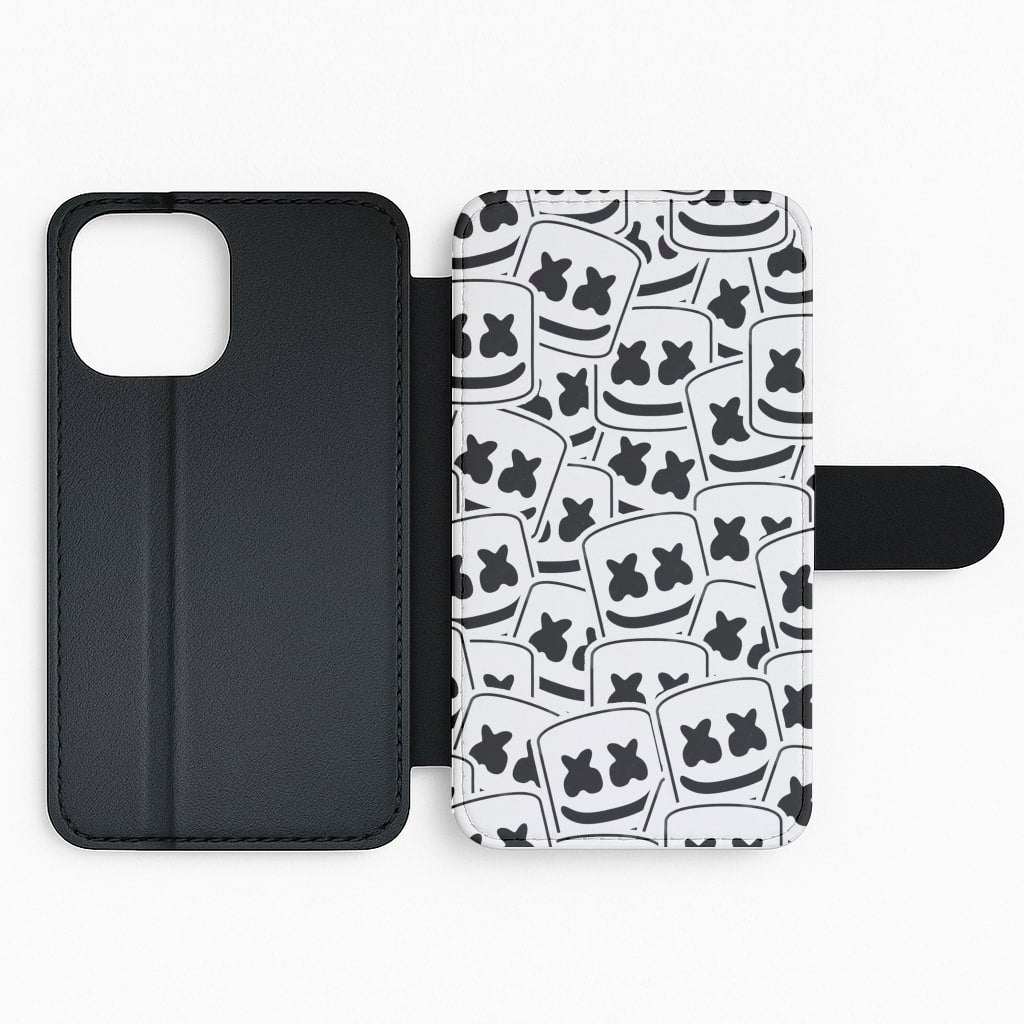 Collage - White Helmet DJ Flip / Wallet Phone Case