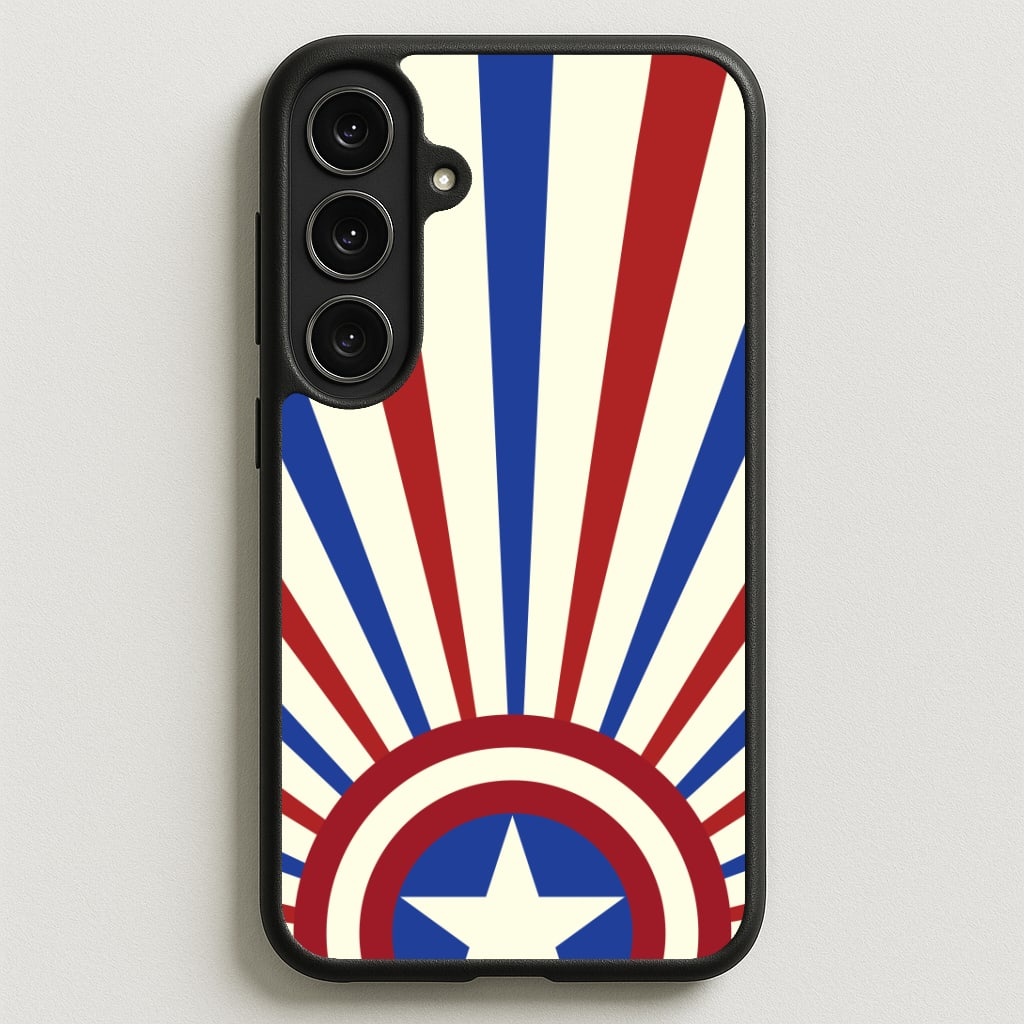 Shield And Stripes Phone Case for Galaxy S25FE