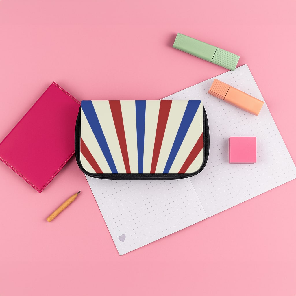 Shield And Stripes Pencil Case