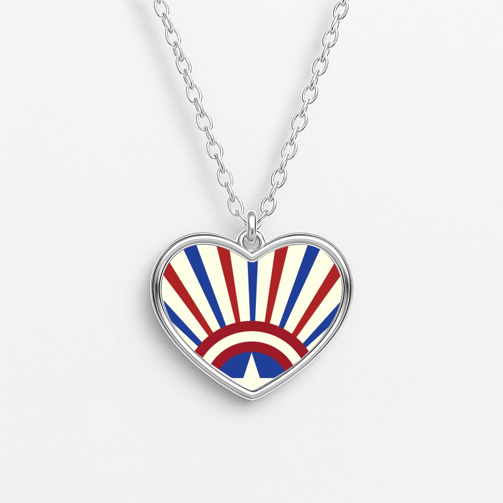 Shield And Stripes Necklace